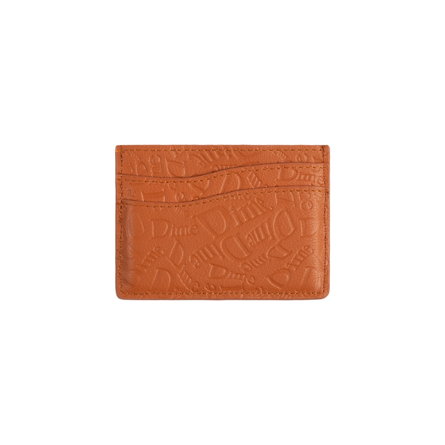 Dime Haha Leather Cardholder - Almond