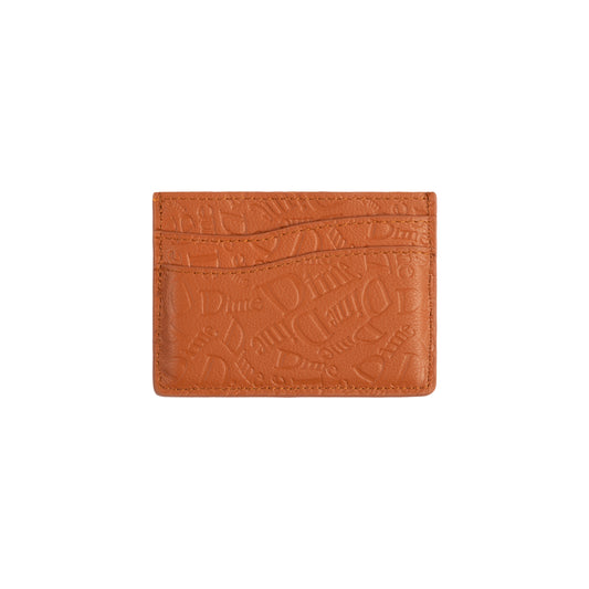 Dime Haha Leather Cardholder - Almond