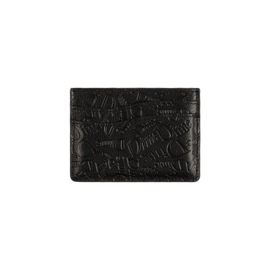 Dime Haha Leather Cardholder - Black