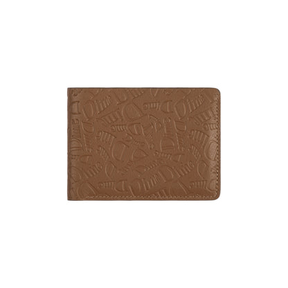 Dime Haha Leather Wallet - Walnut