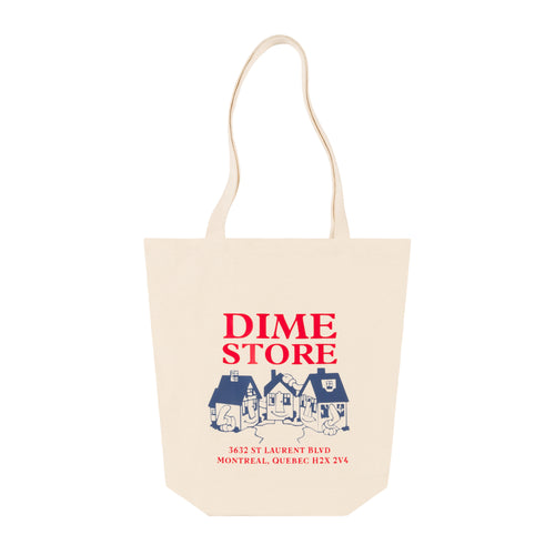 Dime Skateshop Tote Bag - Off White