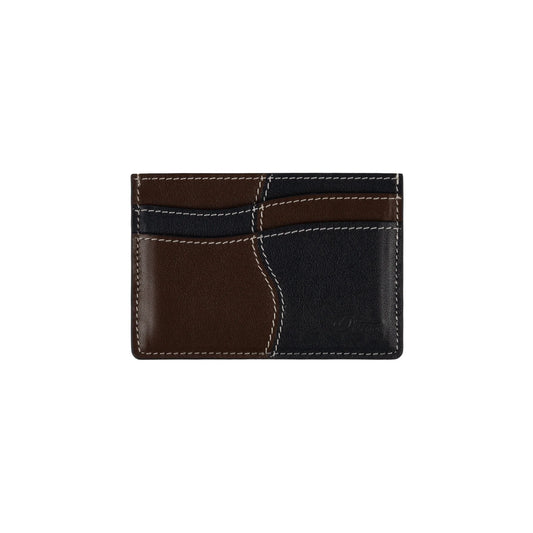 Dime Wave Leather Cardholder - Black