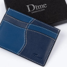 Load image into Gallery viewer, Dime Wave Leather Cardholder - Navy