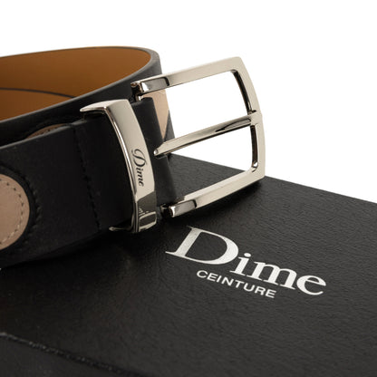Dime Premium Leather Belt - Black
