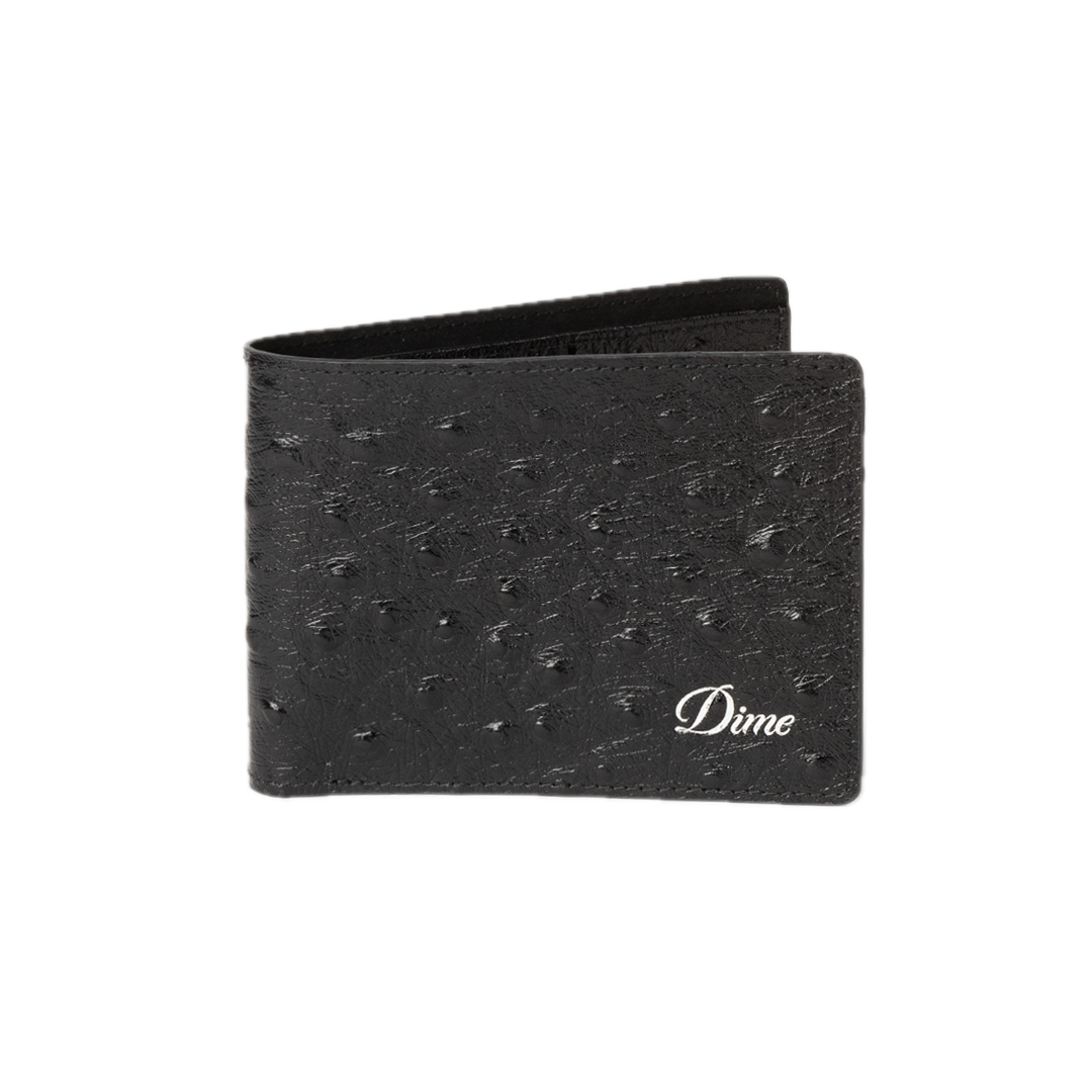 Dime Fauxstrich Wallet - Black