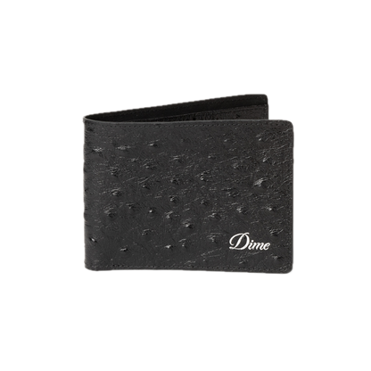 Dime Fauxstrich Wallet - Black