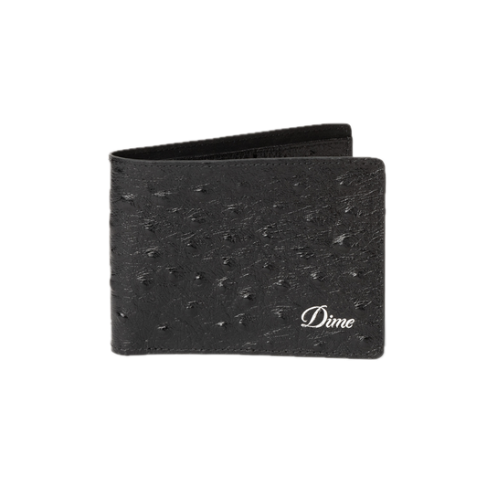 Dime Fauxstrich Wallet - Black