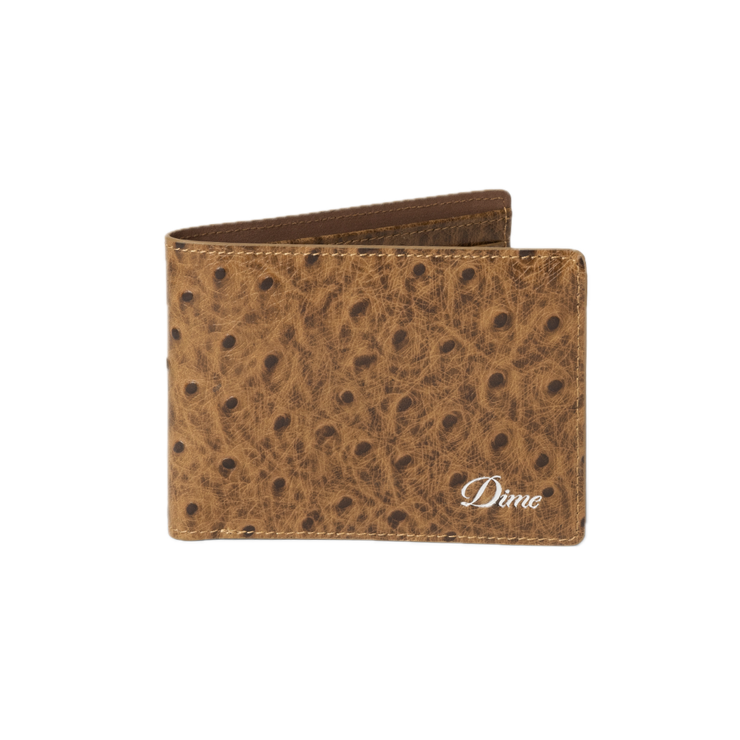 Dime Fauxstrich Wallet - Coffee