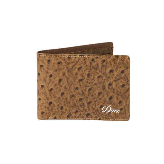 Dime Fauxstrich Wallet - Coffee