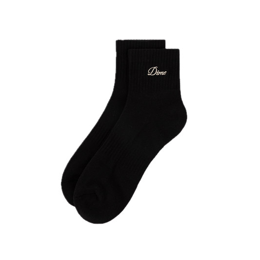 Dime Two Pack Ankle Socks - Black