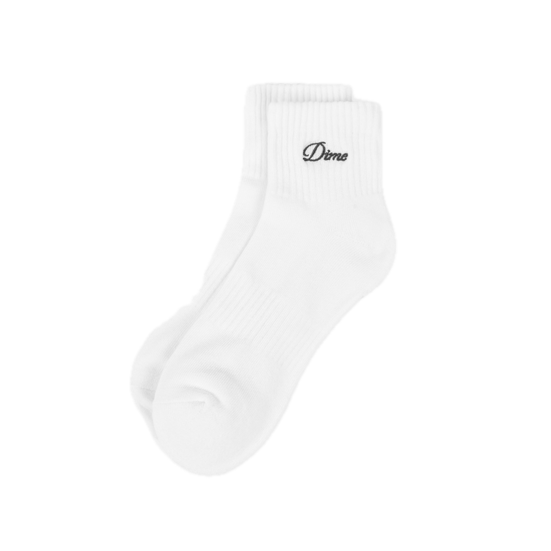 Dime Two Pack Ankle Socks - White
