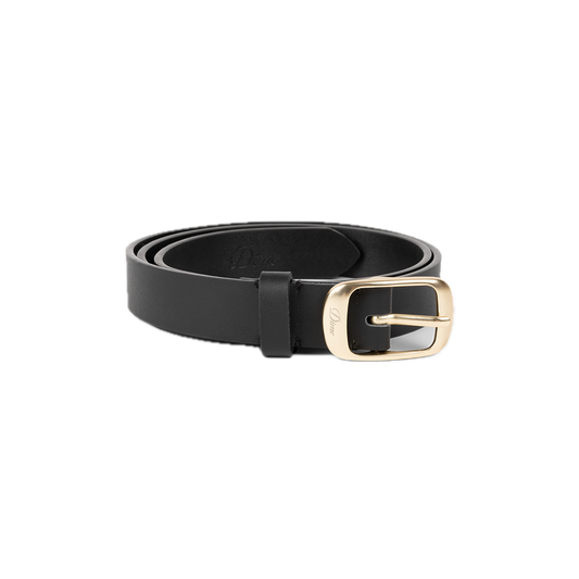 Dime Dress Leather Belt - Black