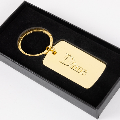 Dime Classic Keychain - Gold