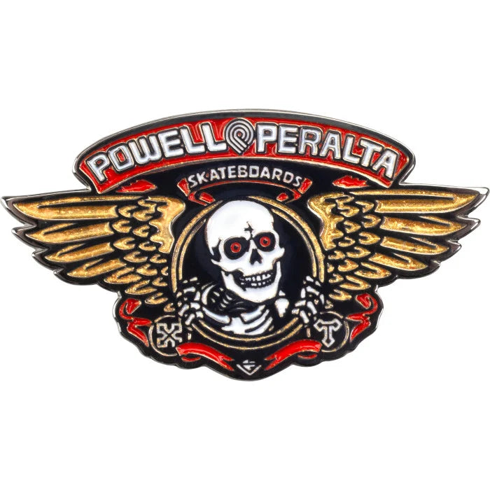 Powell-Peralta Winged Ripper Pin - Red/Gold