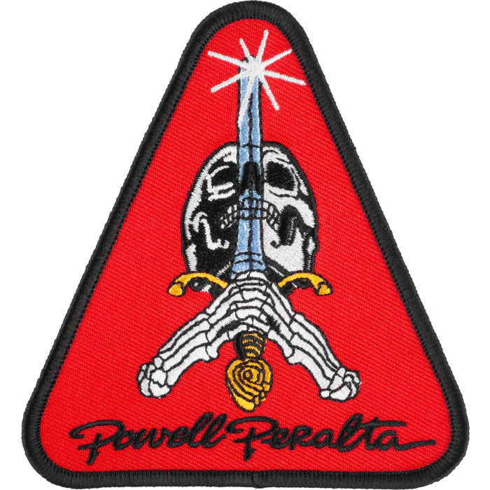 Powell-Peralta Skull And Sword Patch - Red