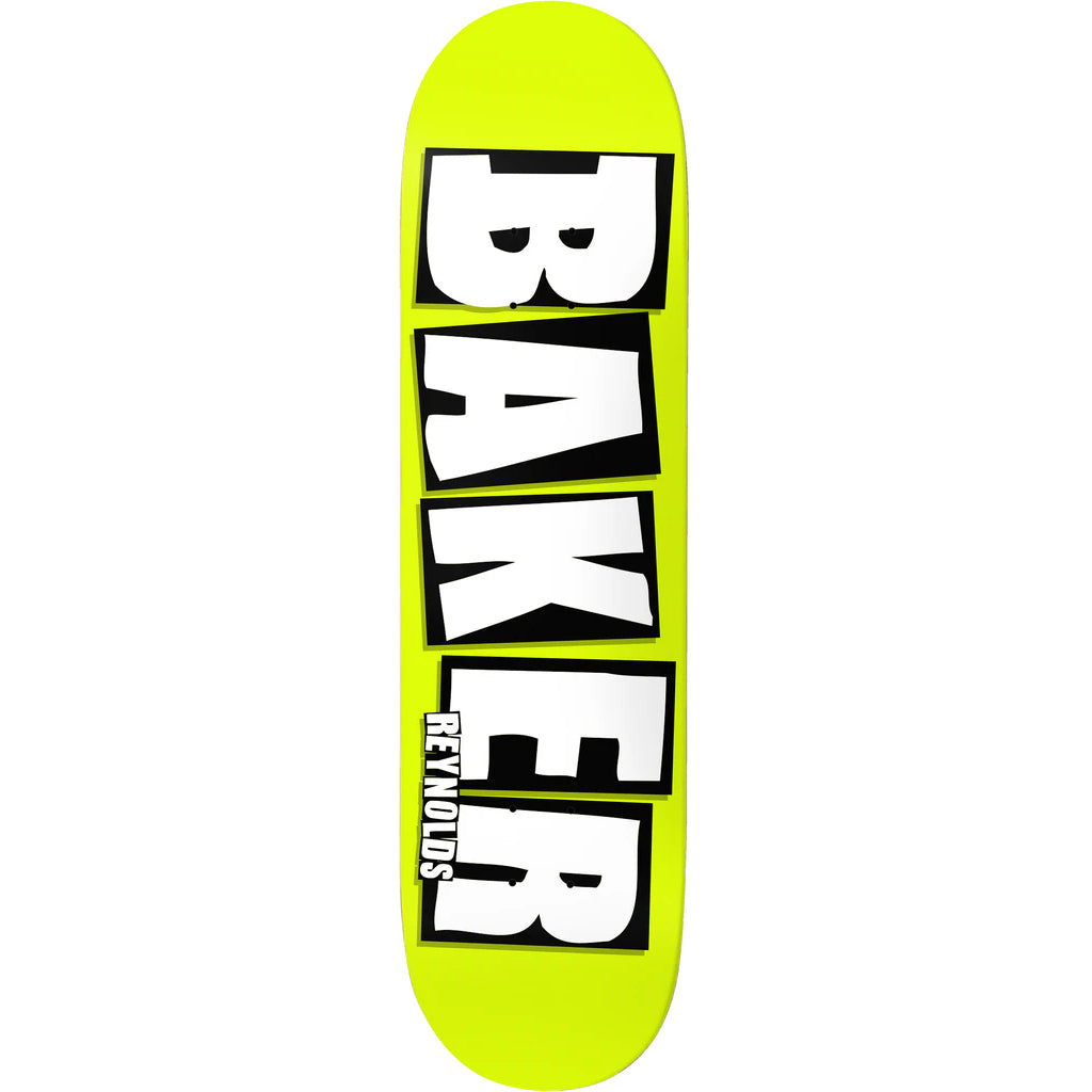 Baker Reynolds Brand Name Neon YLW B2 Deck - 8.38