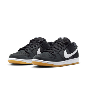 Nike SB Dunk Low Pro Black White Gum Ninetimes Skateshop