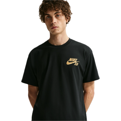 Nike SB Small Logo Tee - Black/Tan