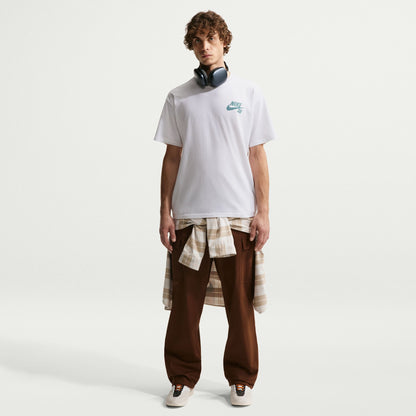 Nike SB Small Logo Tee - White/Mineral Slate