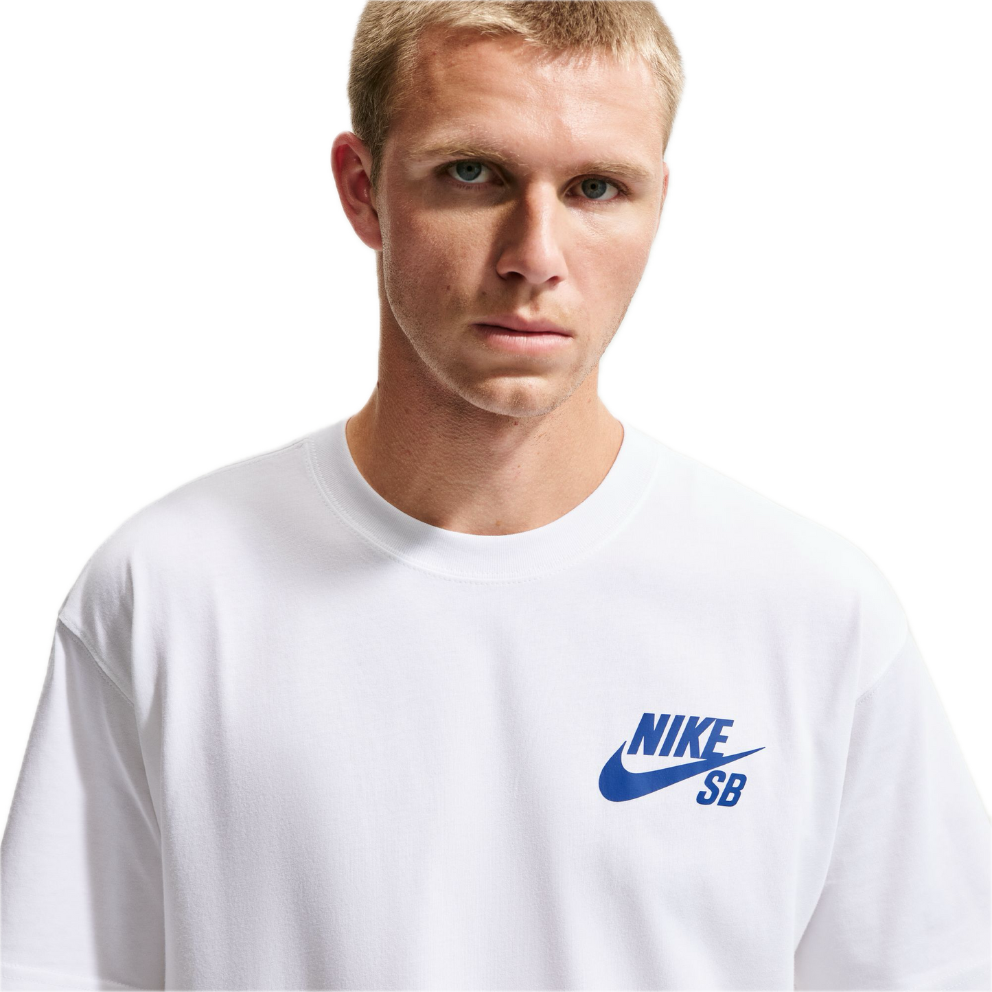 Nike SB Small Logo Tee - White/Game Royal