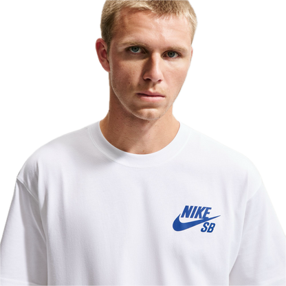 Nike SB Small Logo Tee - White/Game Royal