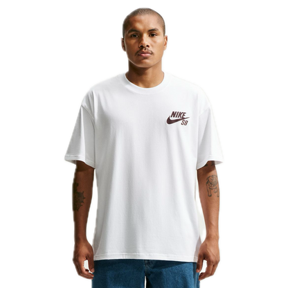 Nike SB Small Logo Tee - White/Mystic Dates