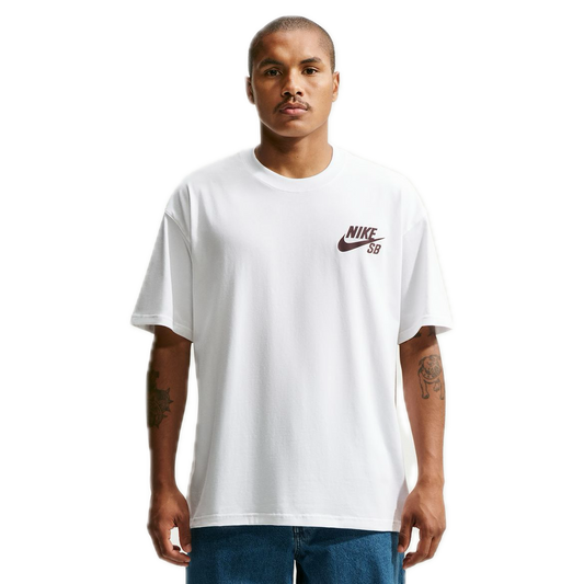 Nike SB Small Logo Tee - White/Mystic Dates