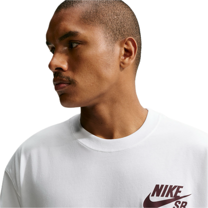 Nike SB Small Logo Tee - White/Mystic Dates
