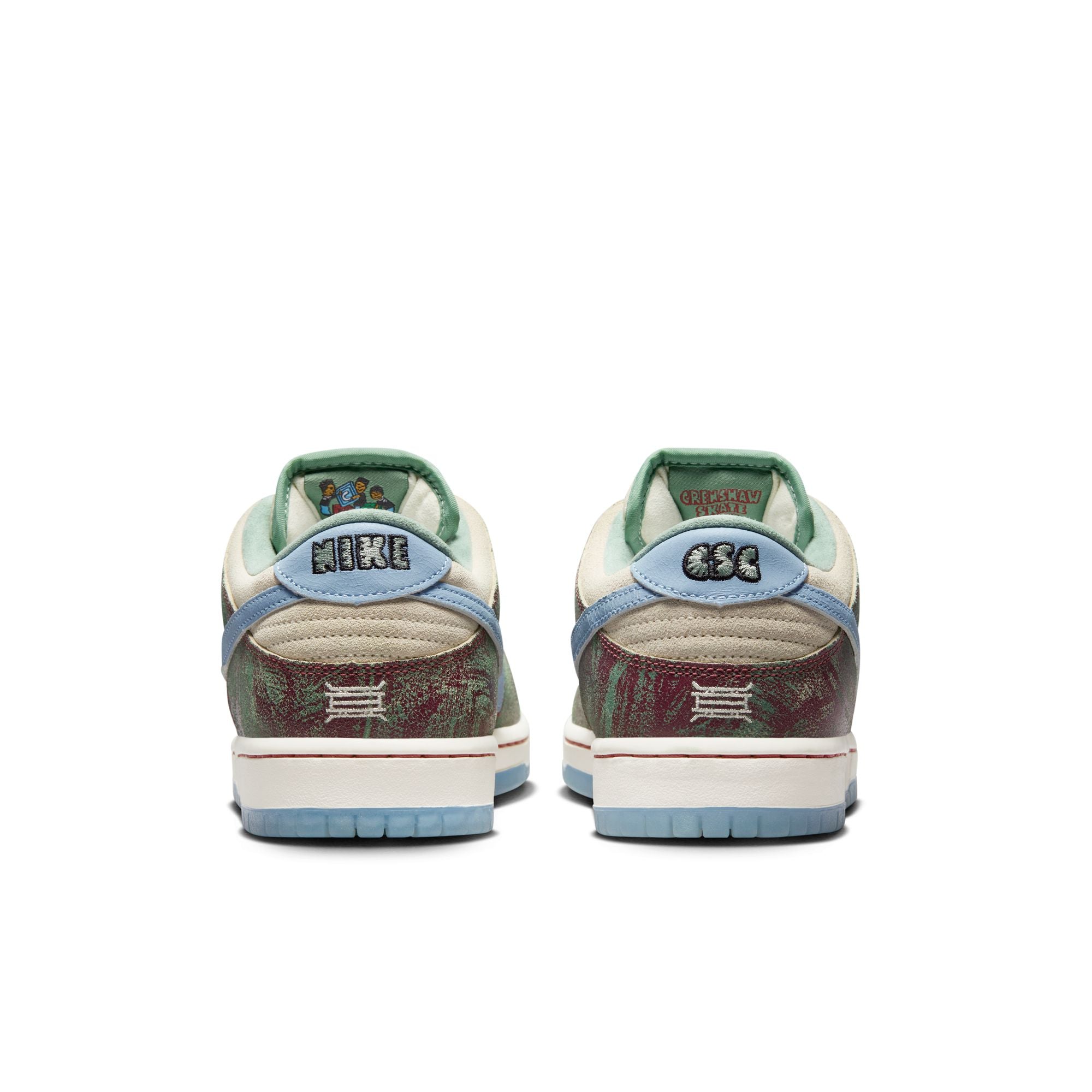 Nike SB x Crenshaw Skate Club Dunk Low - Sail/Light Blue/Cedar