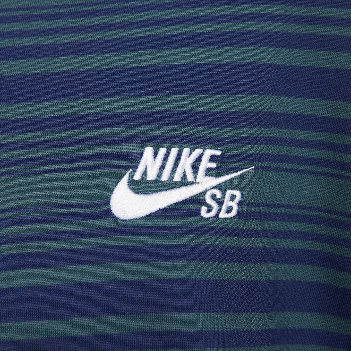 Nike SB Striped Longsleeve - Midnight Navy/Deep Jungle