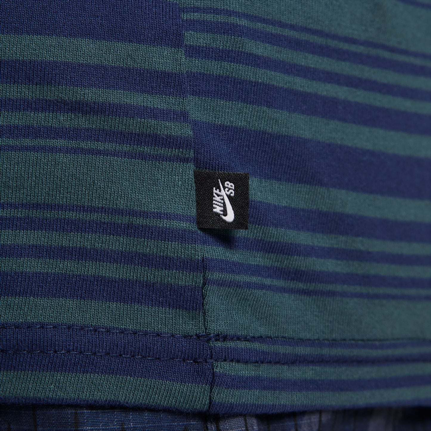 Nike SB Striped Longsleeve - Midnight Navy/Deep Jungle