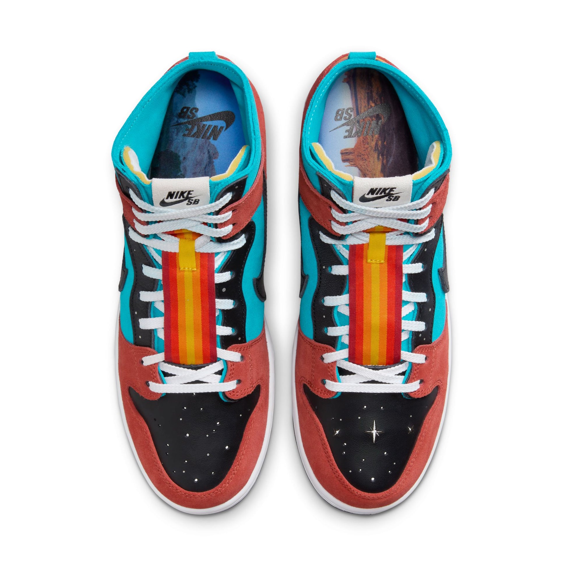 Nike SB Dunk High Decon Turquoise Blue/Black/Rugged Orange