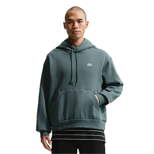 Nike SB Embroidered Hoodie - Mineral Slate/White