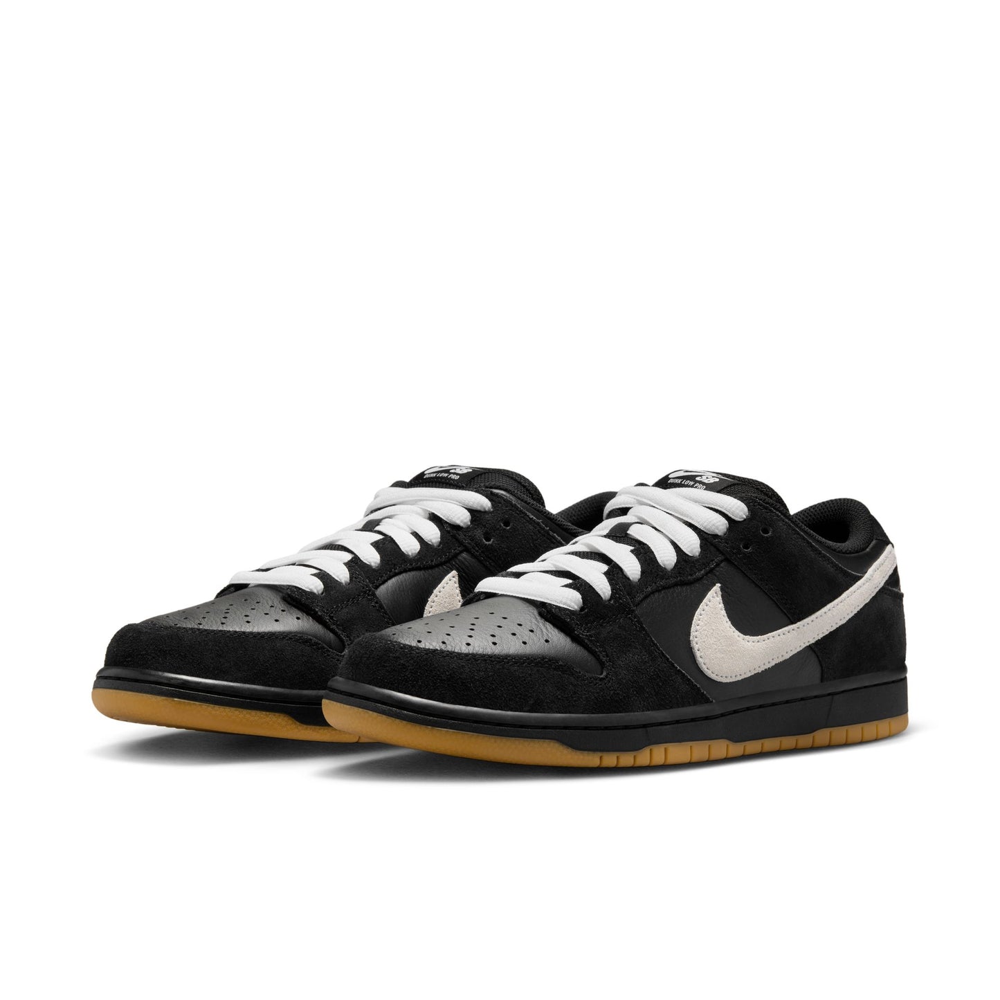 Nike SB Dunk Low Pro - Black/White/Black/Gum Light Brown