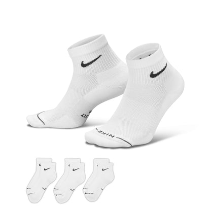 Nike Everyday Elevated Ankle Sock 3-Pack - White