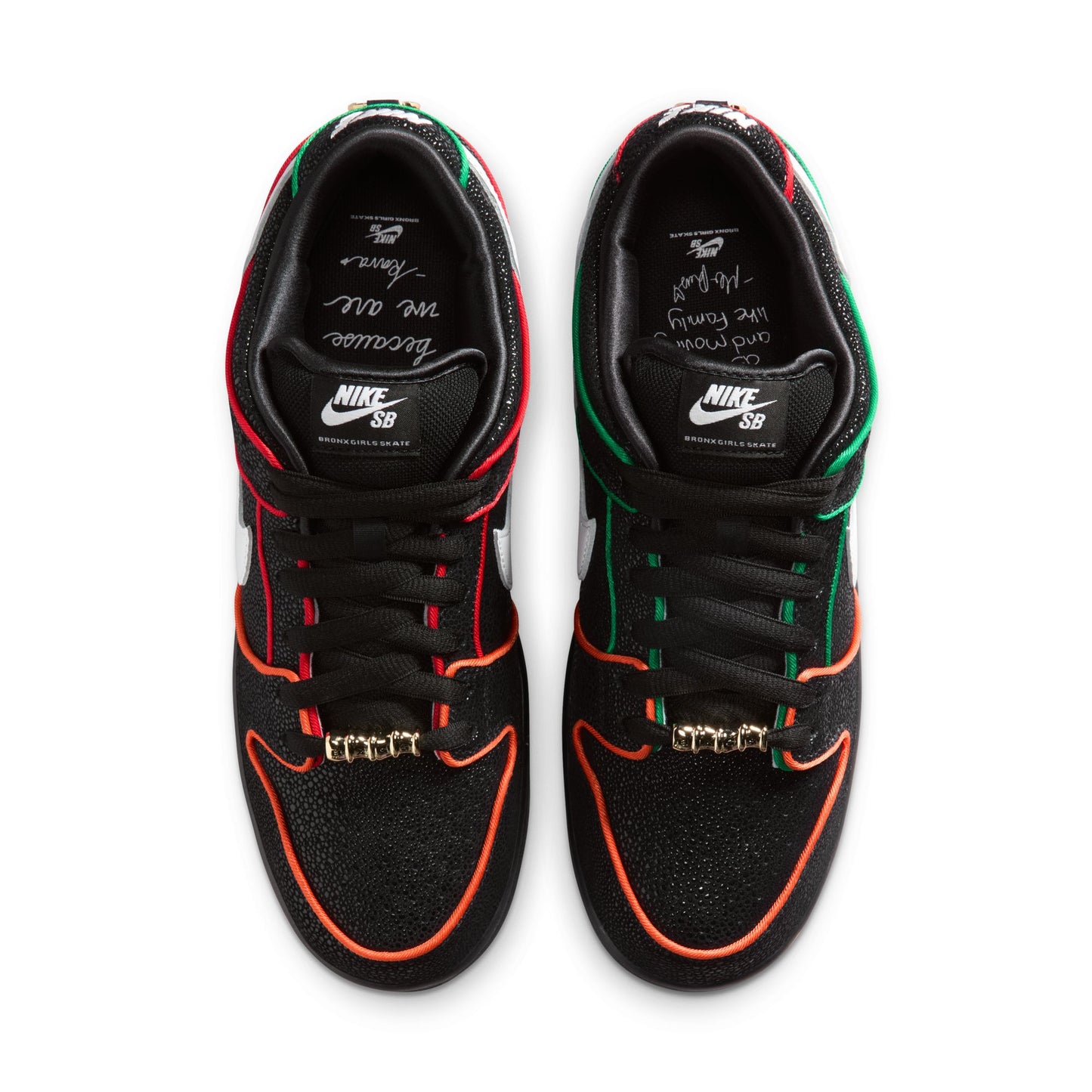 Nike SB Dunk Low Pro - Black/White/Challenge Red/Total Orange