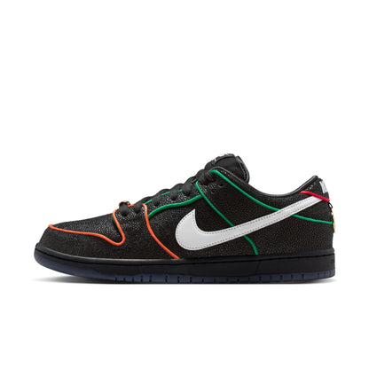 Nike SB Dunk Low Pro - Black/White/Challenge Red/Total Orange