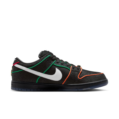 Nike SB Dunk Low Pro - Black/White/Challenge Red/Total Orange