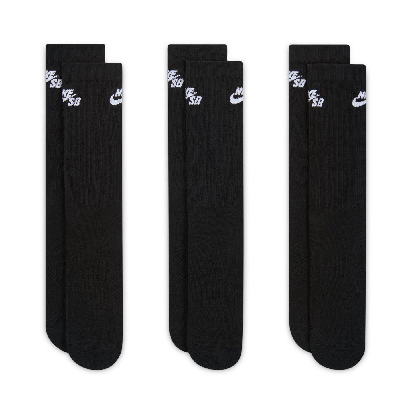 Nike SB Everyday Elevated Sock 3-Pack - Black