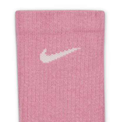 Nike Everyday Plus Cushioned Sock 3-Pack - Pink/White/Brown