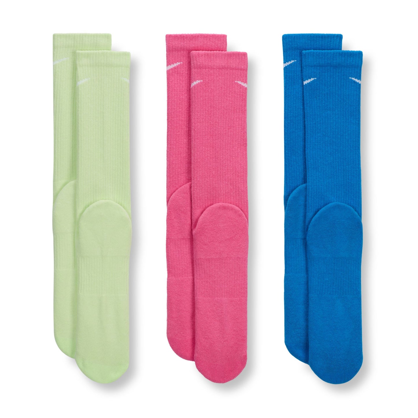 Nike Everyday Plus Cushioned Sock 3-Pack - Green/Pink/Blue