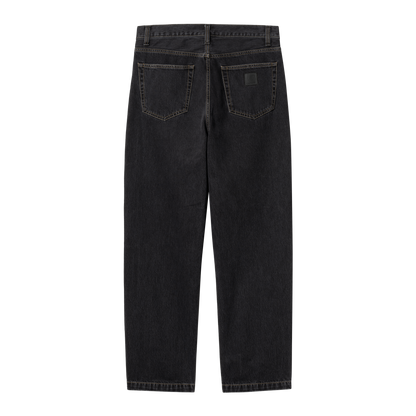 Carhartt WIP Aaron Pant - Black Stone Washed