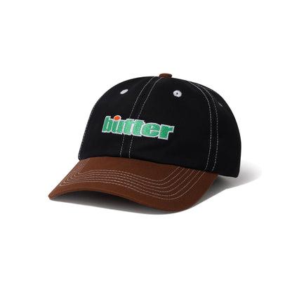 Butter Goods Ace 6 Panel Cap - Black/Brown