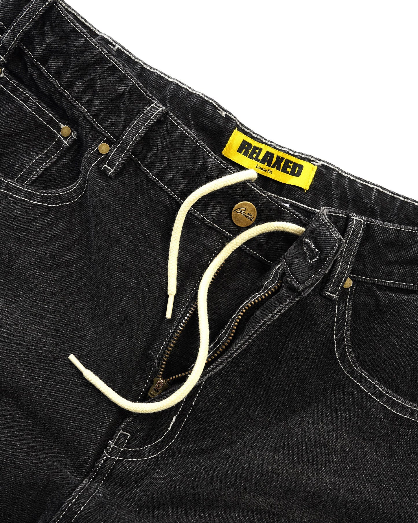 Butter Goods Ace Denim Jeans - Distressed Black
