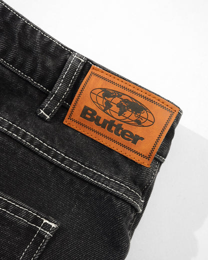 Butter Goods Ace Denim Jeans - Distressed Black