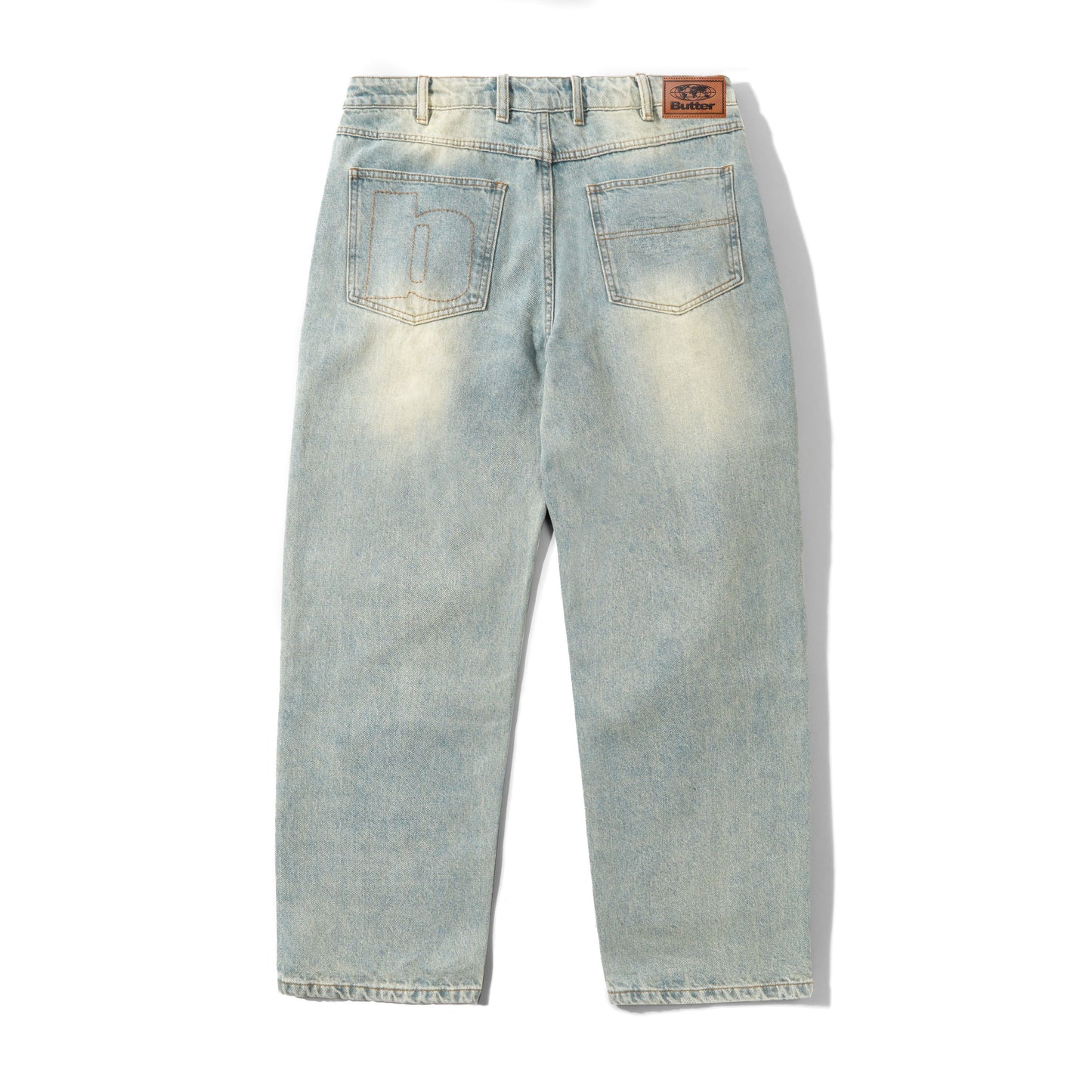 Butter Goods Ace Denim Jeans - Distressed Light Blue