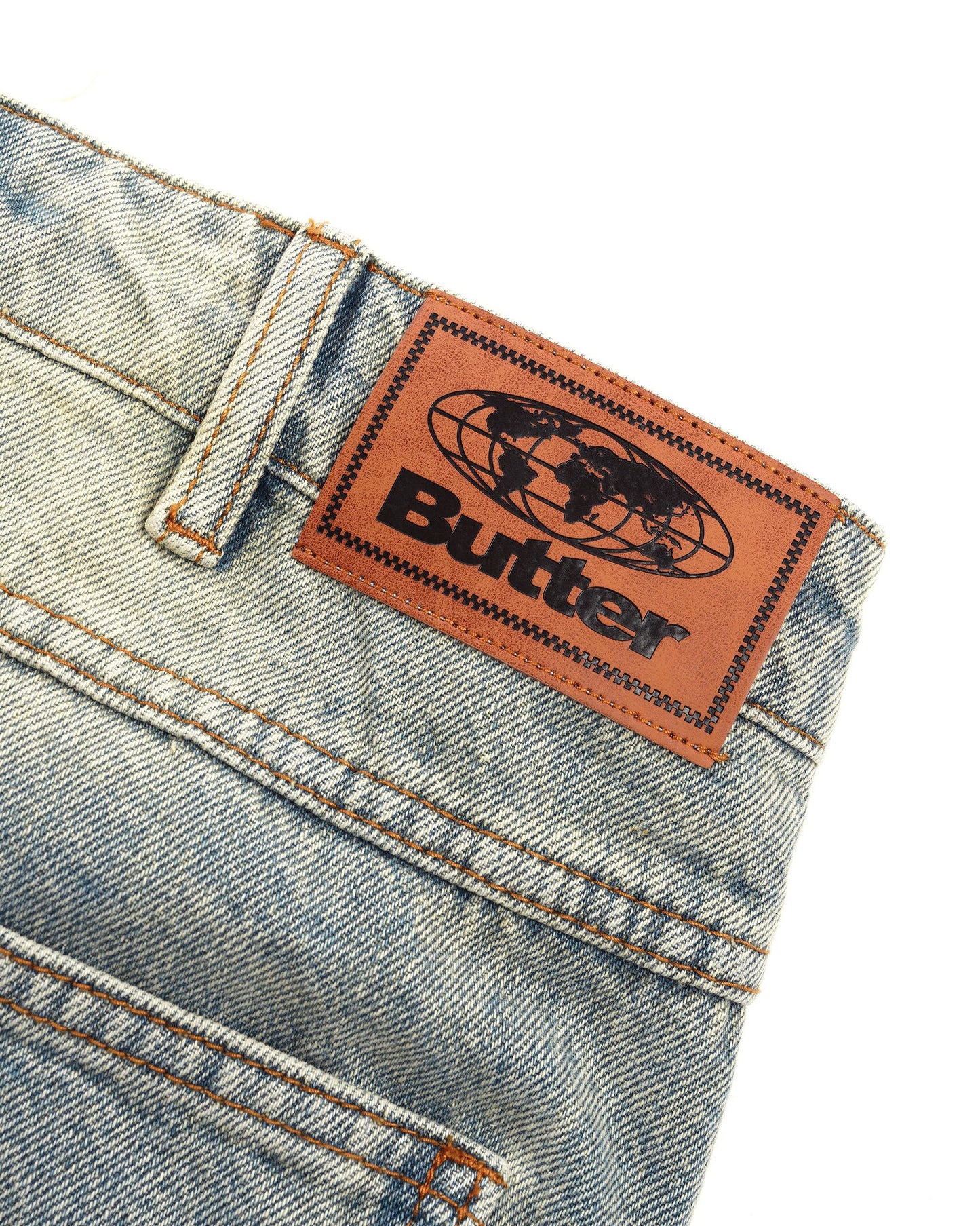 Butter Goods Ace Denim Jeans - Distressed Light Blue