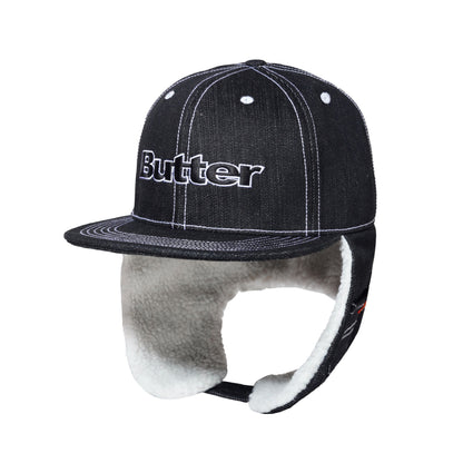 Butter Goods Adilson Flap Cap - Black