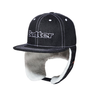 Butter Goods Adilson Flap Cap - Black