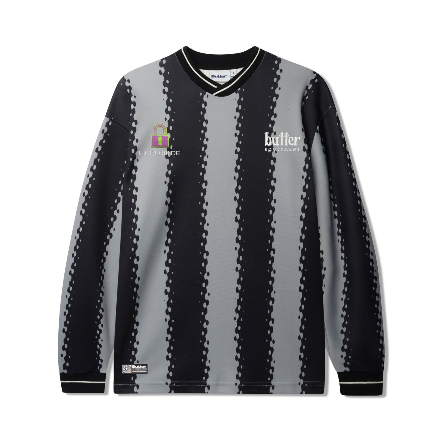 Butter Goods All City Longsleeve Jersey - Black/Charcoal